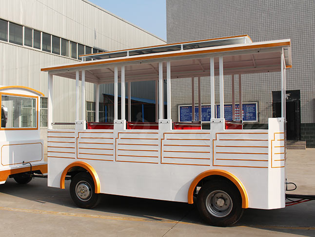 42 Passenger White-Gold Trackless Train Ride