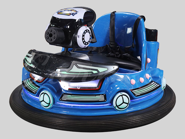 spaceship battle bumper car blue angle