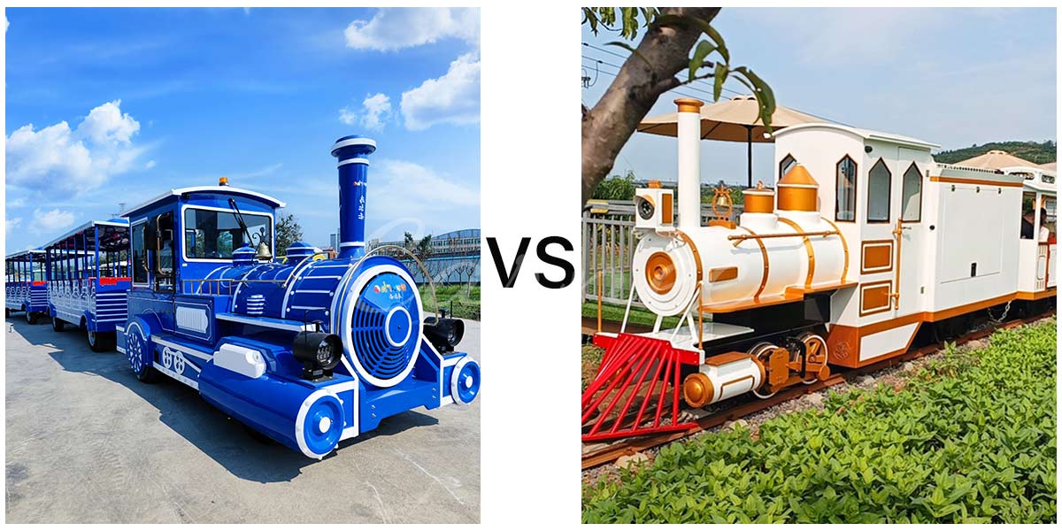 Trackless vs. Track Train
