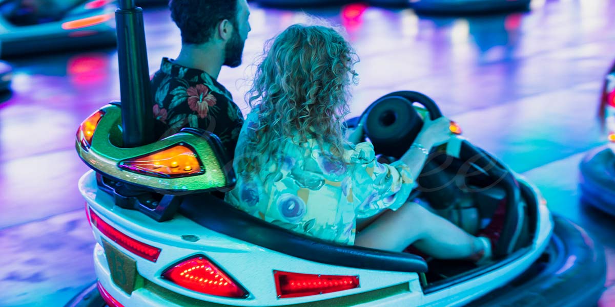 Double electric bumper car