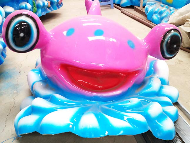 Ocean amusement train ride Crab shaped chair