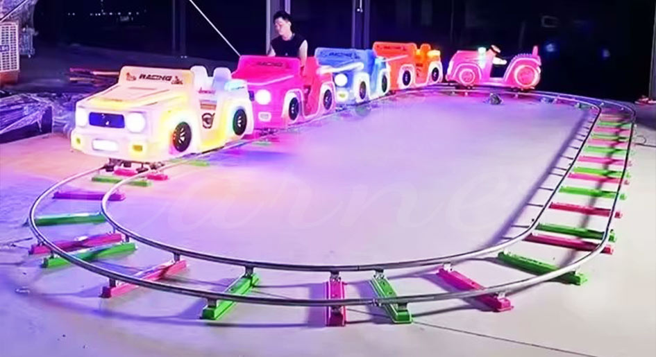 Colorful Kids Electric Track Train Ride