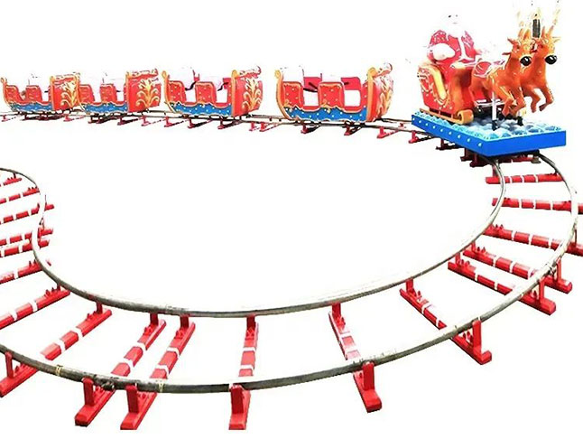 Santa Claus Christmas Electric Train Ride – Perfect for Christmas Parades and Funfairs, Featuring Santa and Reindeer Models