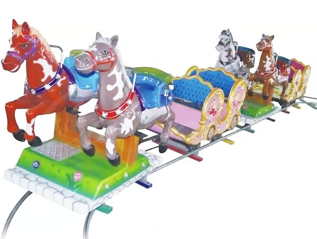 Santa Claus Christmas Electric Train Ride – Perfect for Christmas Parades and Funfairs, Featuring Santa and Reindeer Models