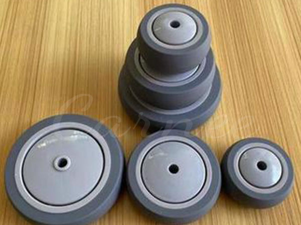 Conductive wheels for electric bumper cars, ensuring smooth power transfer on ground grid tracks.